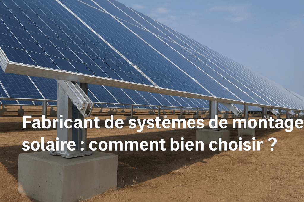 fabricant de systèmes de montage solaire
