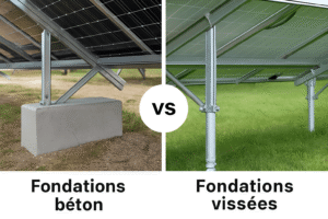 fondations béton vs vissées pour montage au sol