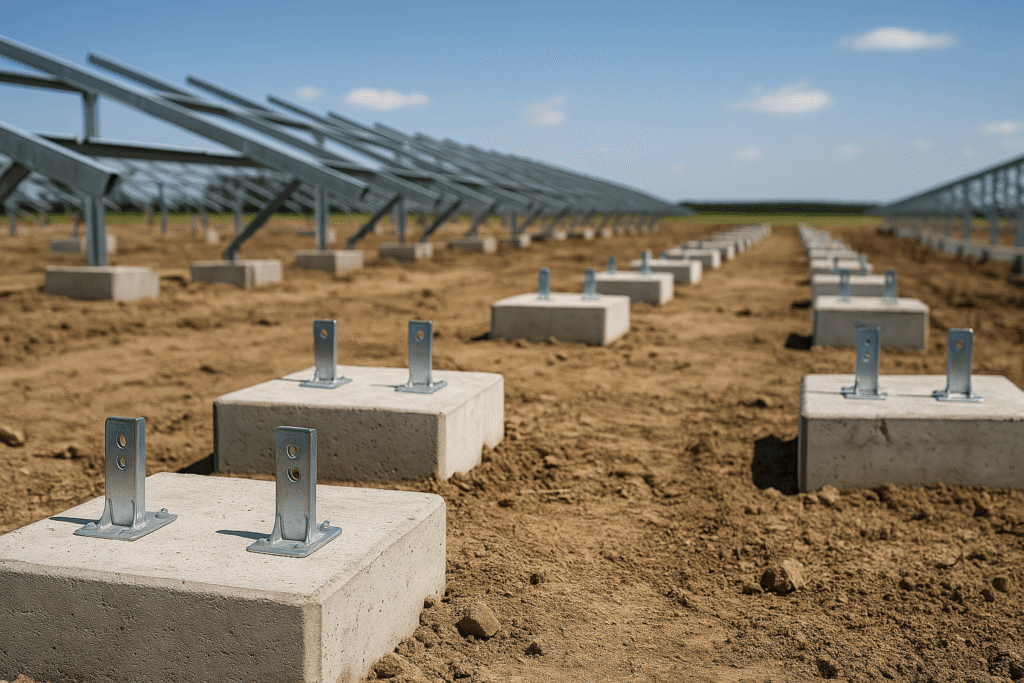 fondations béton vs vissées pour montage au sol