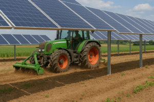 montage au sol zones agricoles installation solaire